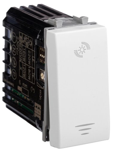 Светорегулятор кнопочный модульный DKC Avanti 1-кл. 1 мод. 5–220Вт белое облако картинка